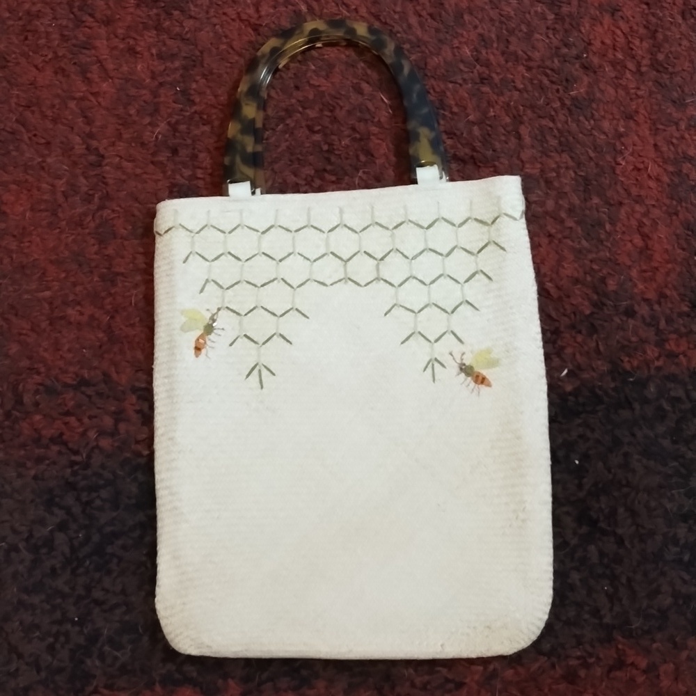 Andrea Stuart straw shoulder bag/tote So CUTE!